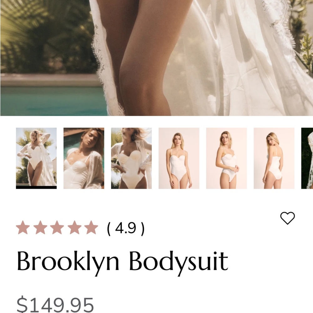 Elegant White Bandeau by Brooklyn
